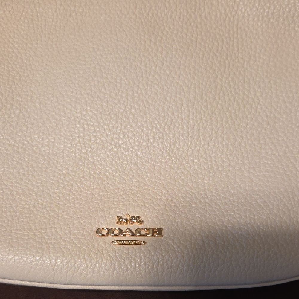 Coach Cream Leather Crossbody Bag BRAND NEW WITH TAGS - Picture 3 of 9